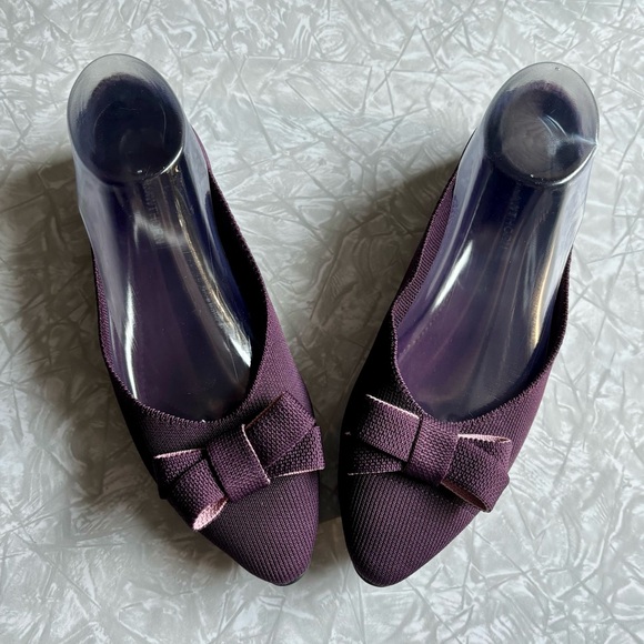 NWOT 41 Hawthorn Stitch Fix Oaklyn Knit Bow Ballet Flats - Picture 2 of 10